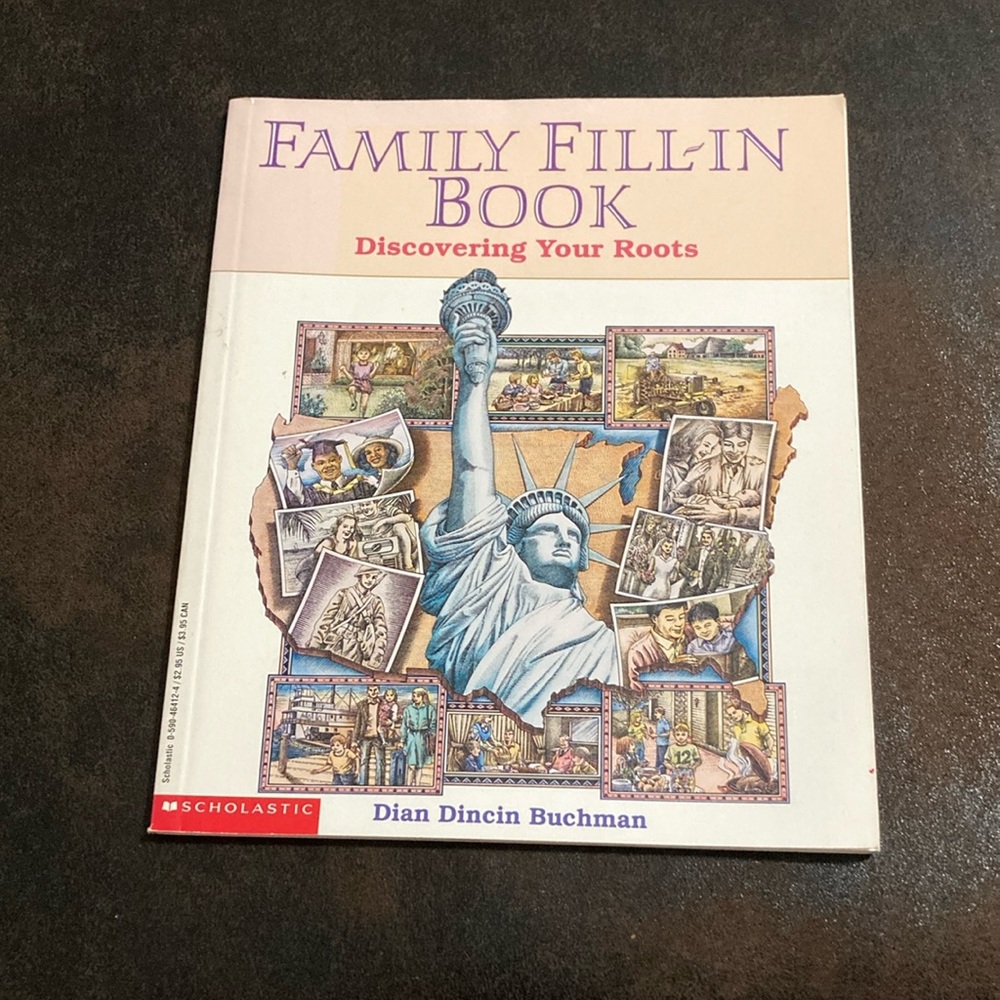 Scholastic Family fill in Book Discovering your Roots